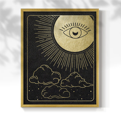 Celestial Eye Framed Print - Solid Wood