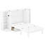 Lit blanc avec rangement de tiroir, tablettes et ports-121104041-121104043
