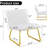Modern Minimalist Single Person Sofa Chair With Golden Metal Legs. Suitable For Living Room-1608251225