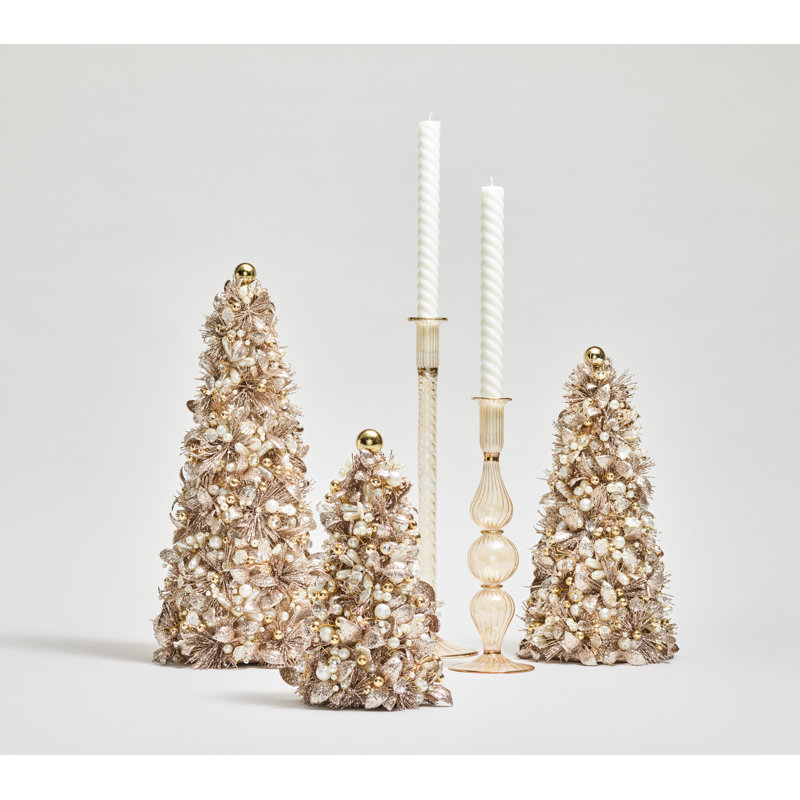 Gilded Spray Tree Table Decor, 17"H, 13" H x 6.25" W x 6.25" D