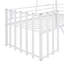 Lit mezzanine simple en métal avec toit-1851276843