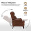 Fauteuil inclinable en cuir véritable Ambrosane-79515883