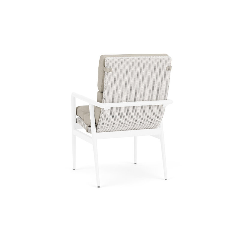 Cascade Outdoor Dining Armchair, Fife Fog, White