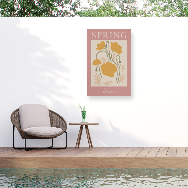 Grace Digital Art Springblooms Ratioiso Outdoor  Canvas, H 12 po x l 19 po