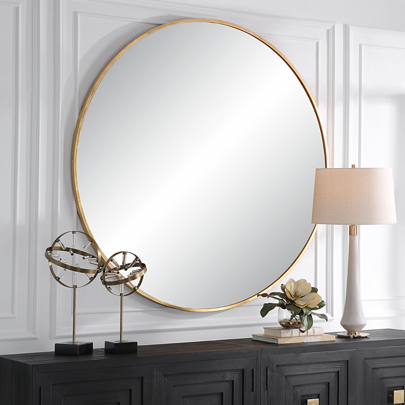 Junius Metal Round Wall Mirror