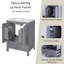 Meuble-lavabo simple autoportant 36 po avec plateau intégré en céramique blanche 36 po-115185668