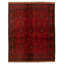 Tapis en laine rouge/noir 5 pi 2 po x 6 pi 5 po main one-of-kind-noué la 2010 Esari Turkman