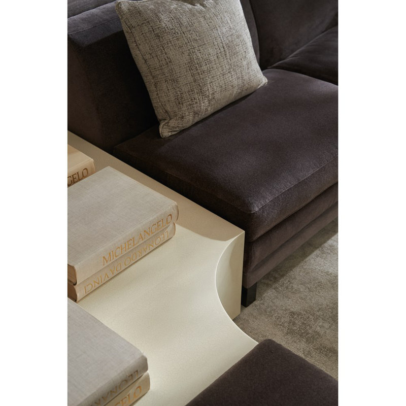 Buttoned Up Solid Wood Cocktail Table