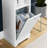 Lebreton Bathroom Cabinet With Laundry Basket,4 Adjustable Shelves & Removable Laundry Hamper-1040625587