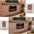 36" Electric Fireplace with 12 Color Flame - Recessed/Wall Mount, Remote Control-1293810178