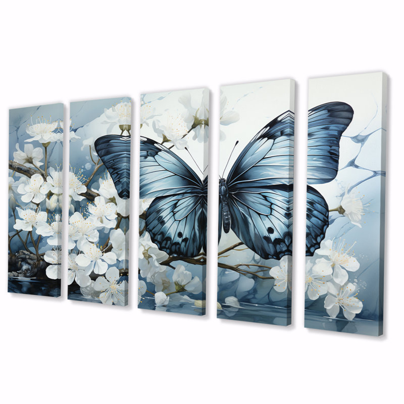 " Butterfly Reflection " 5 - Pieces