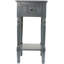 Charlton Home Delsin 1-Drawer Accent Table, Antique Navy