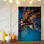 Toile, intérieur serein d'une grotte, présentant des formations de roches dramatiques avec art mural allongé, art texturé sur toile-2035144324