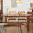 Brown Oval Solid Wood Dining Table-550693682