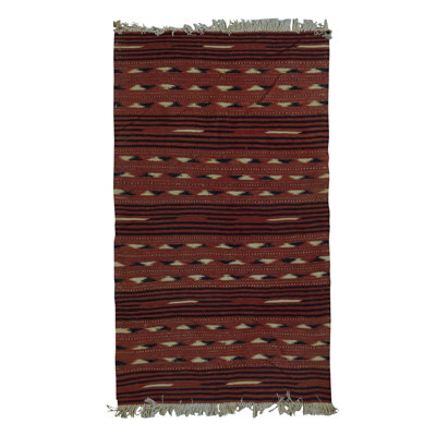 Hand-Knotted High-Quality Red Area Rug