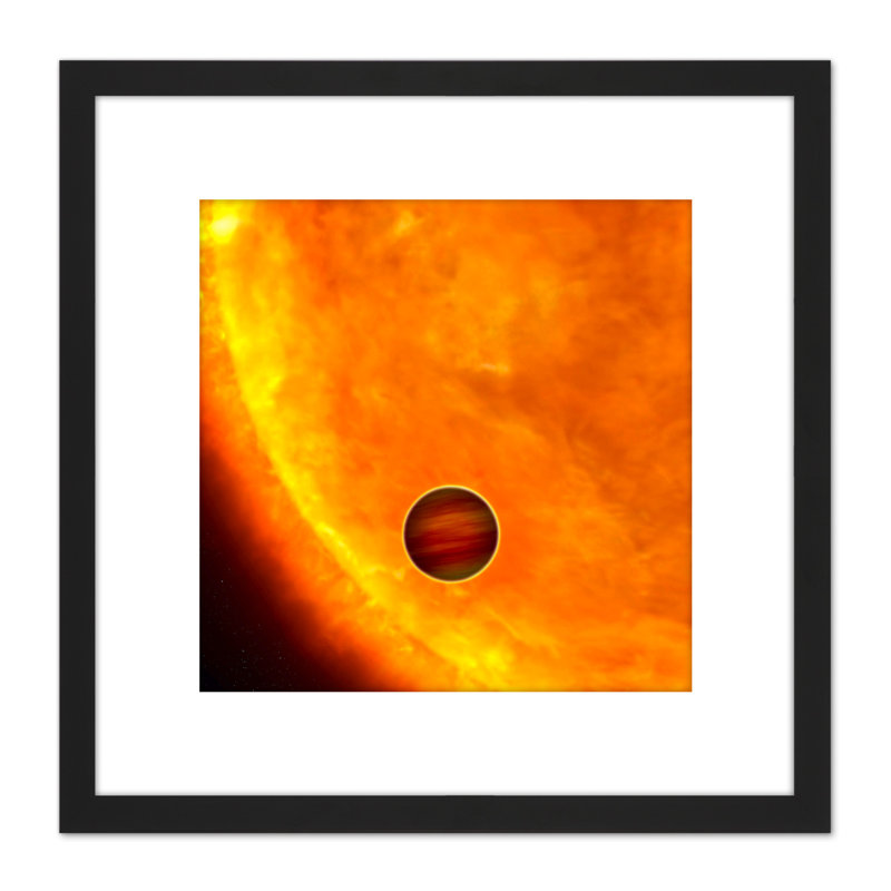 Space NASA Planet Heic0612bH Orbiting Star Illustration - Single Picture Frame Print