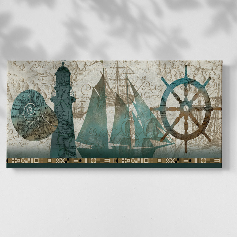 Belle mer - Toile tendue avec châssis - Prêt à accrocher, H 20 po x l 40 po
