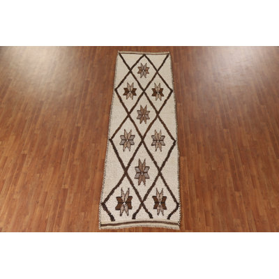 Natural Dye Anatolian Oriental Runner Rug 3x11