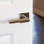 Flat Privacy (Bed & Bath) Door Lever with Square Rosette