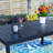Alyah 8 - Person Patio Dining Set with Extendable Rectangular Table , Cushions Included