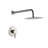Wall Mounted Shower Faucet In Enchanting Brushed Nickel With Valve - Brass Creation Elegant Fine Organization