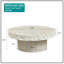 Table basse ronde en fibre de verre