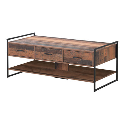 Tenley Trestle Coffee Table with Storage