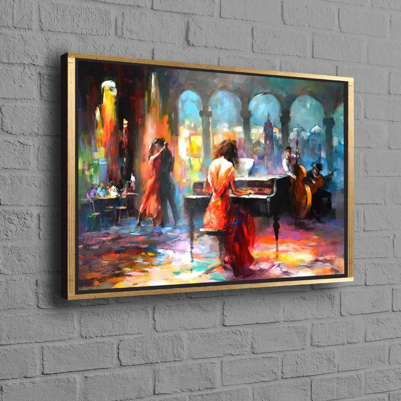 Print on Canvas, Gold Floater Framed, 20 cm H x 30 cm W