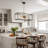 Marval 8-Light Kitchen Island Cage/Lantern Pendant