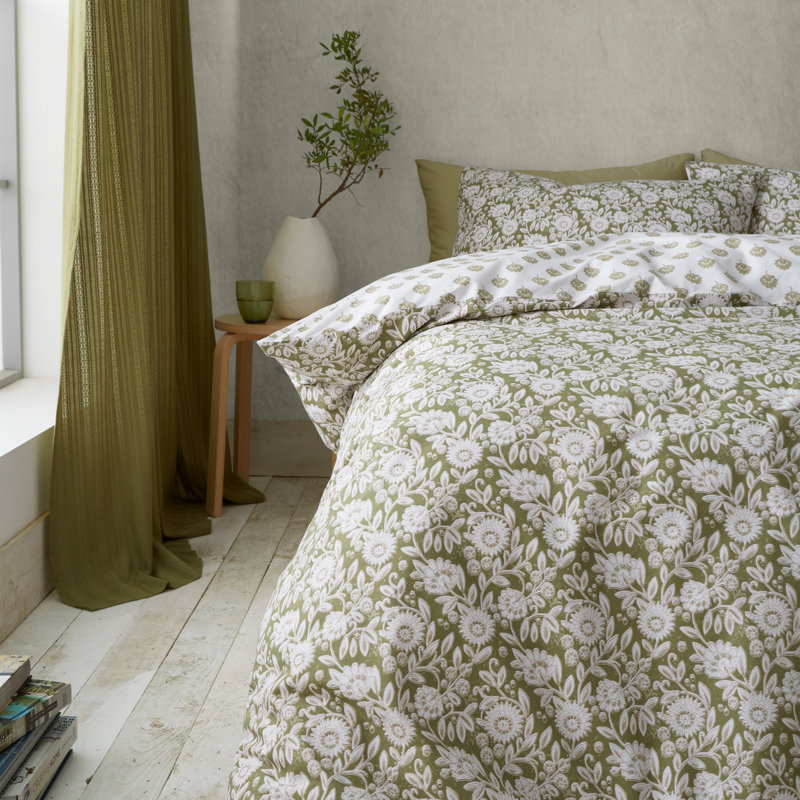 Cotton Blend Geometric Shapes Duvet Cover Set with Pillowcases Included, Double - 2 Standard Pillowcases