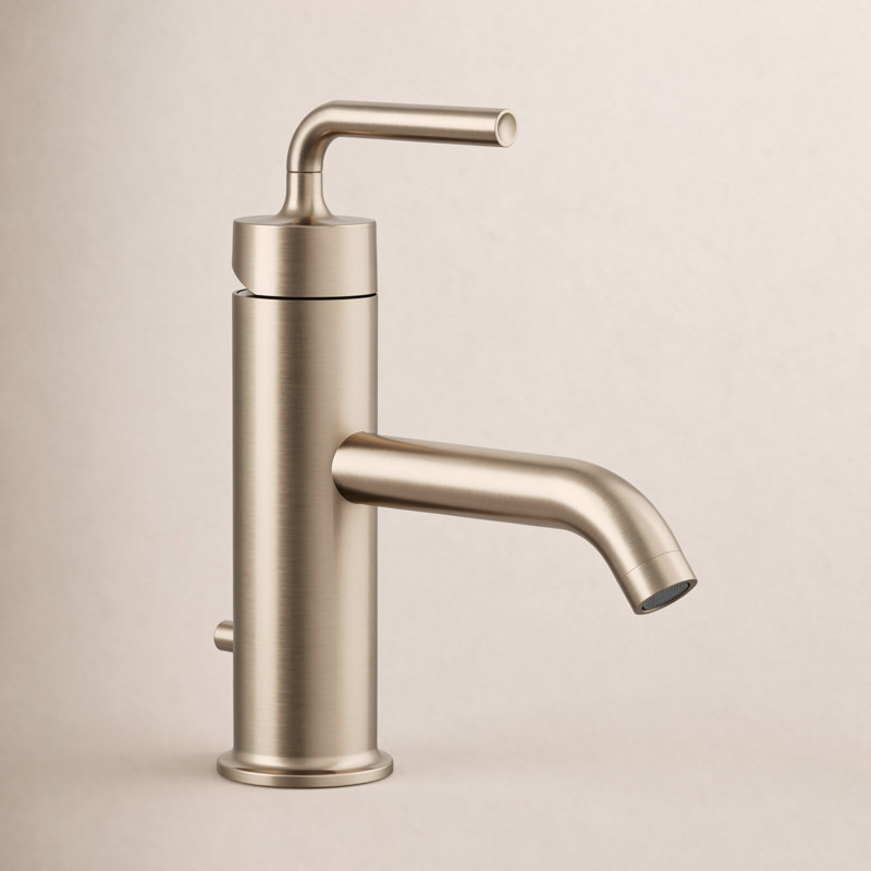 Purist Single Hole Bathroom Faucet, Vibrant Brushed Bronze