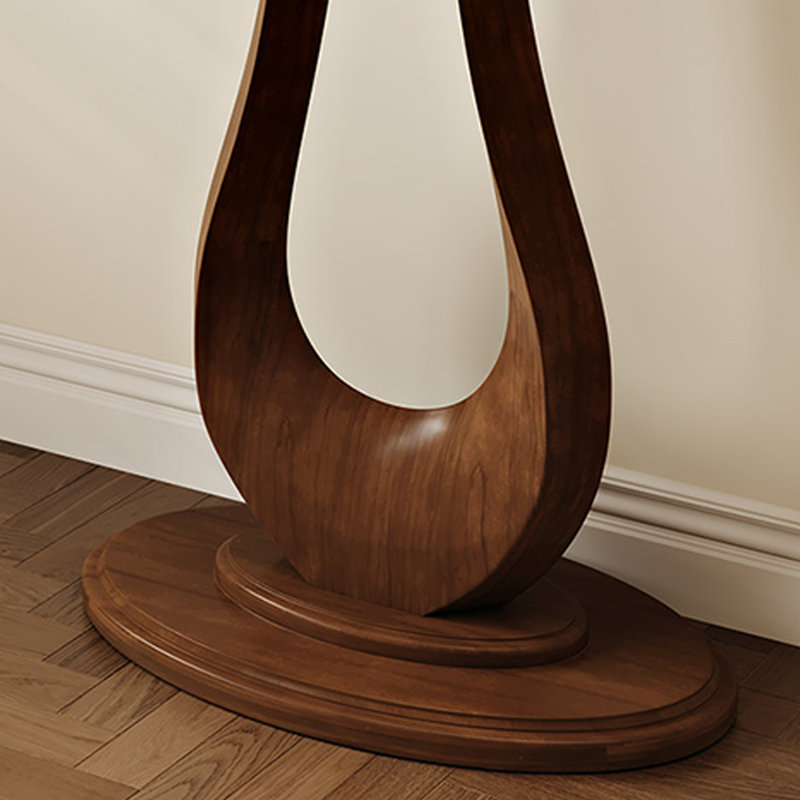 Console en bois massif brun noisette, 47.24