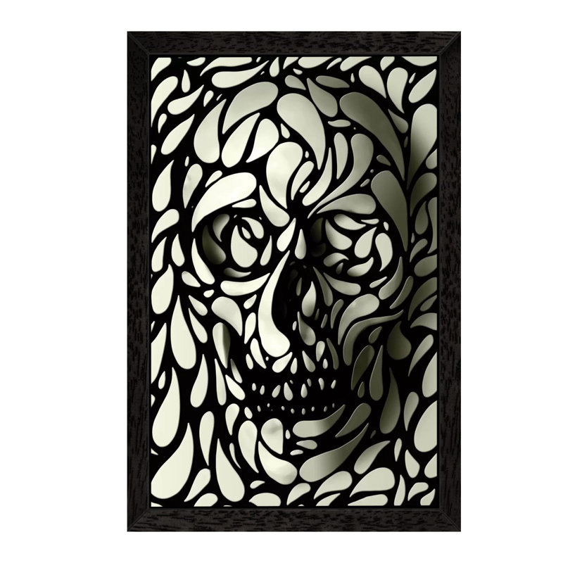 Print on Canvas, 30.48 cm H x 45.72 cm W, Black Framed
