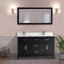  Ensemble de meuble-lavabo double 60 "avec miroir 60"-707484712