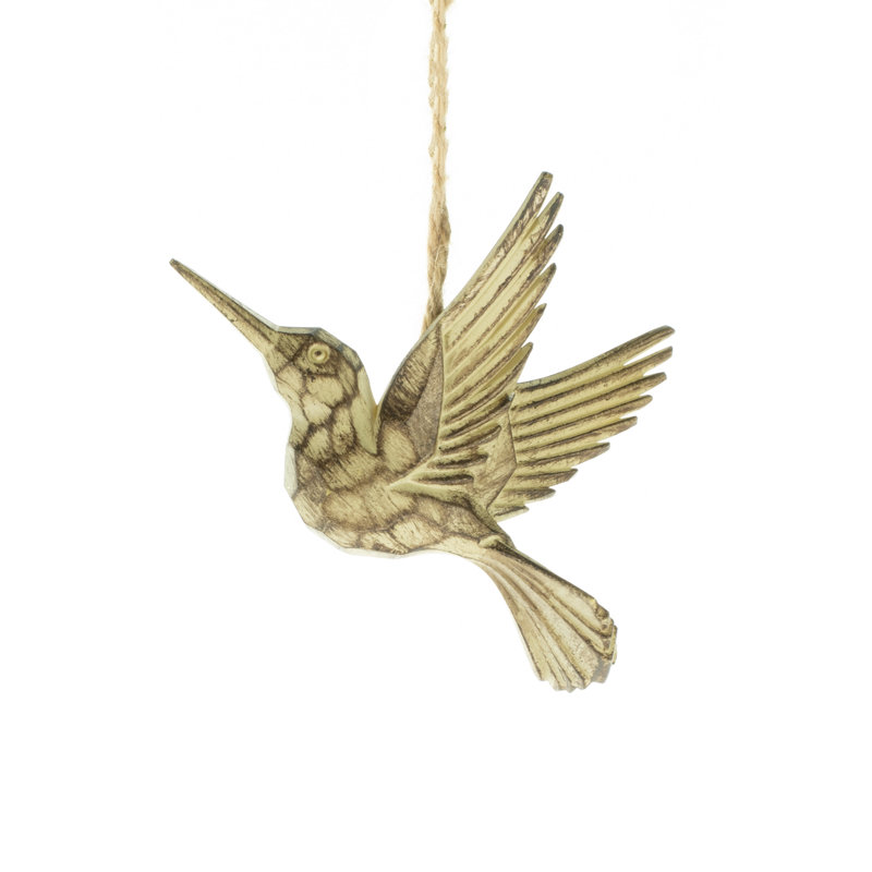 Ornement figurine suspendue hummingbird in-flight