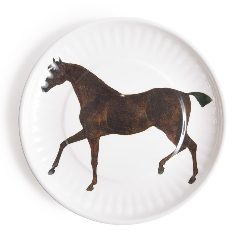 STALLION LG. PAPER PLATES SET OF 4