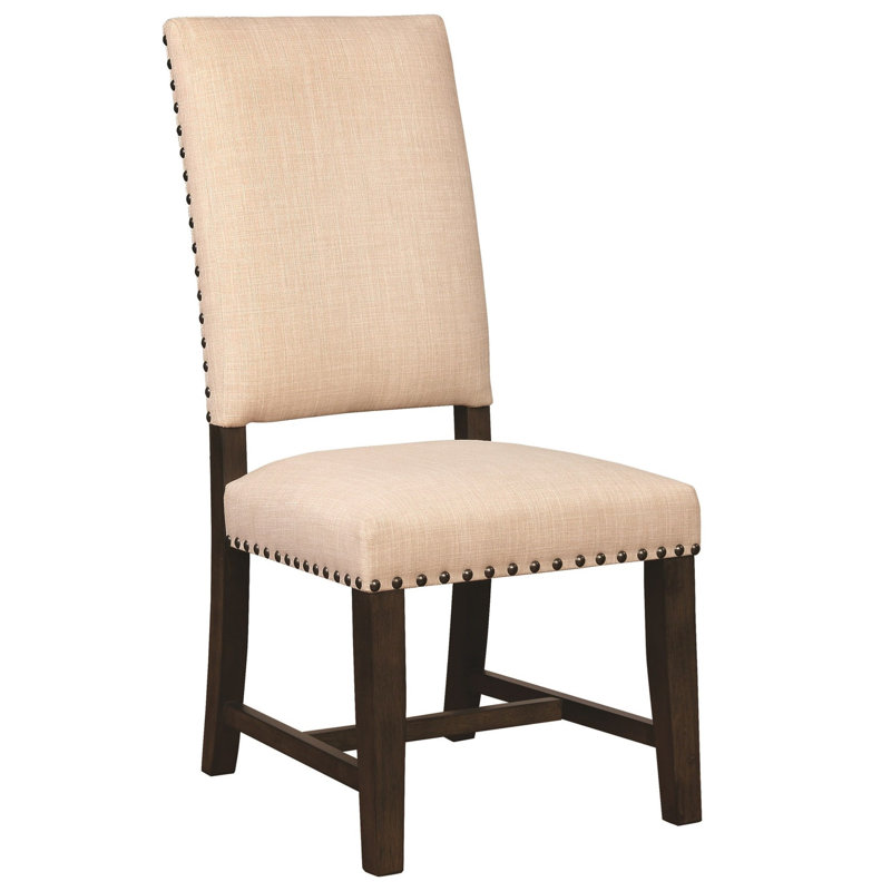Chaise de salle à manger rembourrée Milton beige, Beige