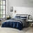 Nautica Heathered Block Reversible Grey Comforter Set-87353258