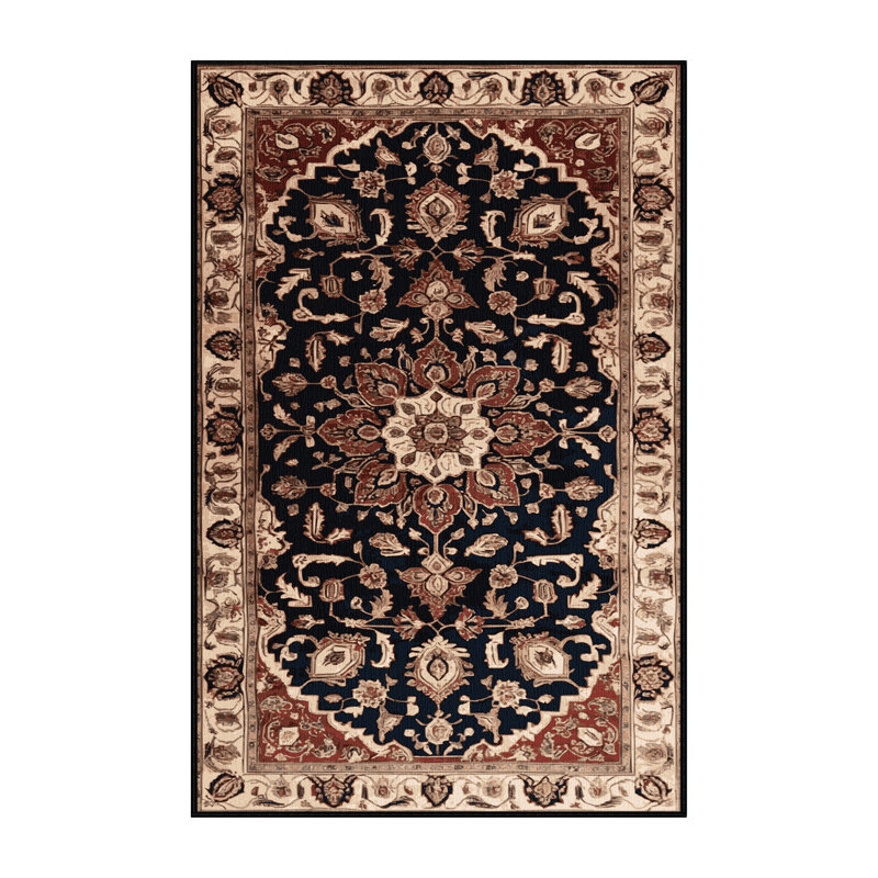 Tapis brun lavable à la machine, Rectangulaire 8 pi x 12 pi