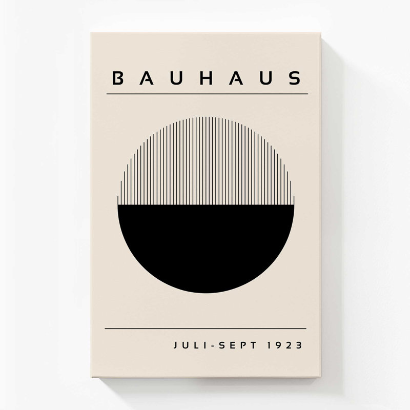 Impression éclipse de géométrie du Bauhaus, Stretched Canvas, 54" H x 36" W x 1.25" D