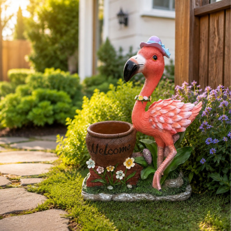 Unique Yard Statue Decoration, purple