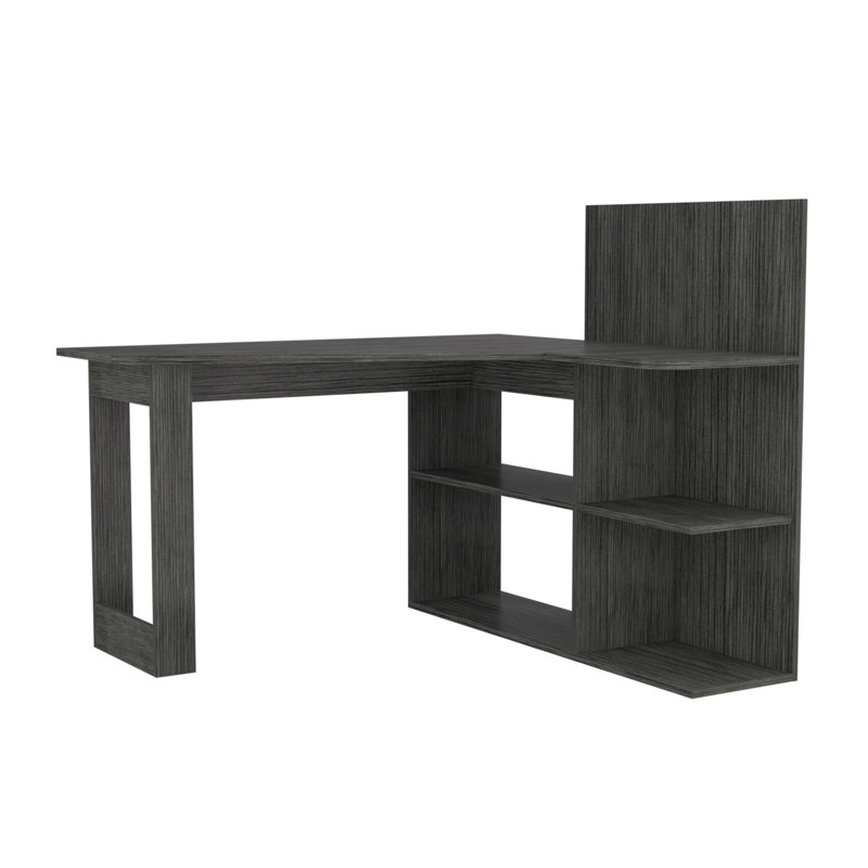 Bureau d'ordinateur, bureau, chêne fumé