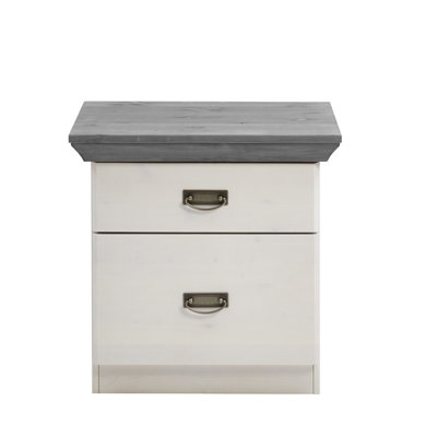 Castleford 58cm W Solid Wood Bedside Table