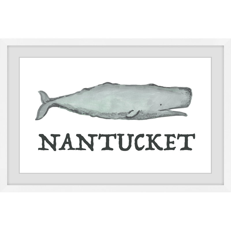 «Long Live Nantucket» par Marmont Hill - peinture encadrée, H 8 po x l 12 po x P 1,5 po