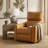 Inniss 31.7" Wide Genuine Leather Modern Power Recliner with Swivel and Glider-1615460