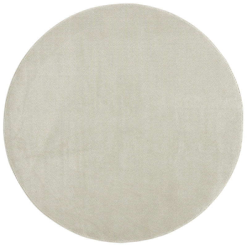 Latravion Performance Solid Color Rug, Round 6'7"