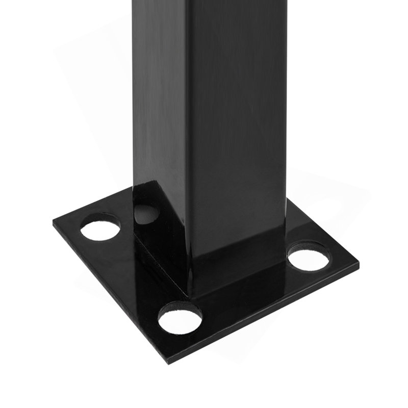 Mains courantes pour les marches extérieures Balustrades à 2 ou 3 marches Balustrades d'escalier en fer forgé pour marches Balustrades en fer noir pour marches fixées au mur et au sol avec trousse d'installation