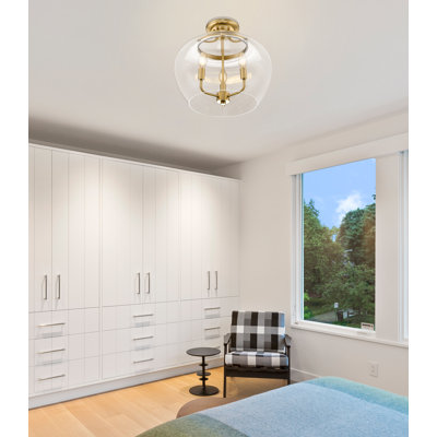 Plafonnier semi-encastré 3 lumières 15,75 po Joliet