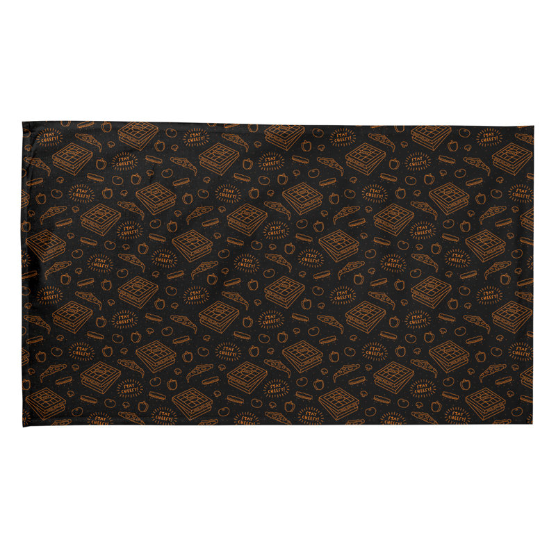 Mcguinness Tea Towel Kitchen Towel, Poly Twill, Orange