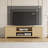 Fluted TV Stand For 80 Inch, Modern Entertainment Center With Storage, Wooden Media Console Cabinet With Fluted Door And Gold Handle For Living Room Bedroom-367195621